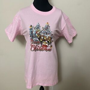 Pink Christmas Adult T-Shirt